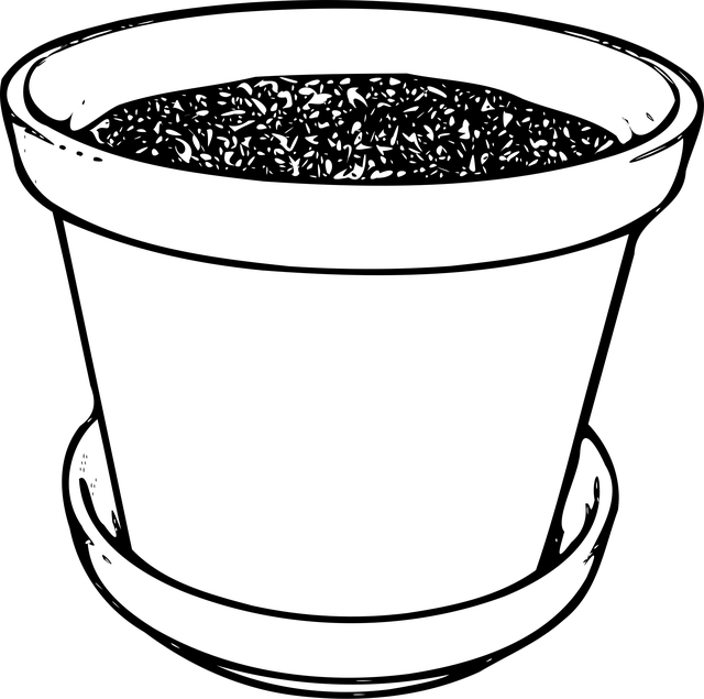 velký plastový květináč
